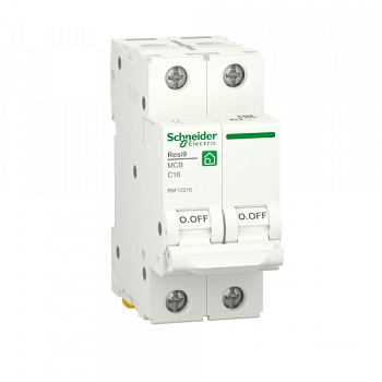 Автоматический выключатель Resi9 2Р 16А 6,0кА характеристика C Schneider Electric во Владивостоке