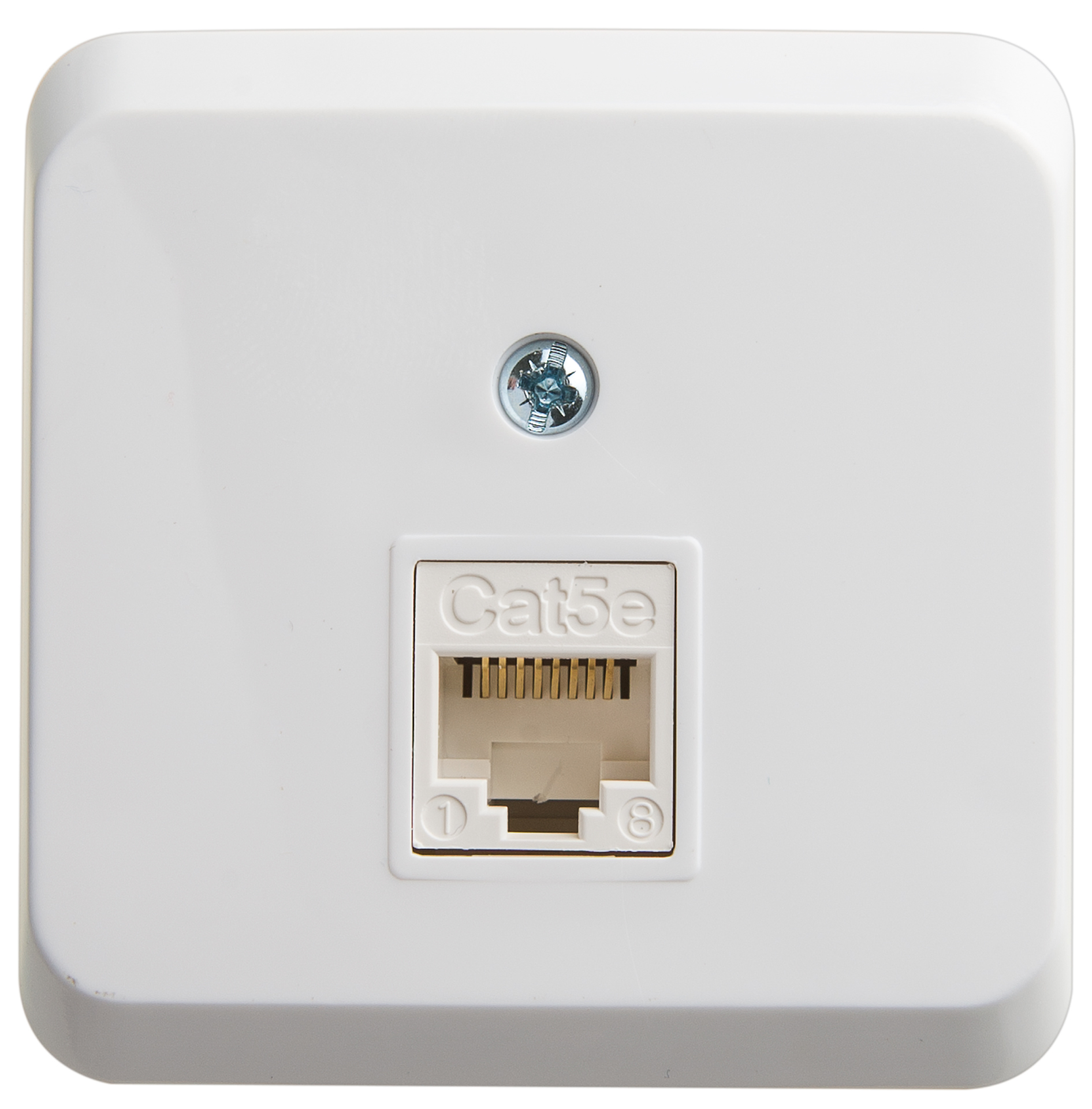Розетка RJ45 компьютерная ЭТЮД SE накладная белая во Владивостоке