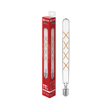 Лампа светодиодная LED-T30-deco 11Вт 230В Е27 4000К 1270Лм 300мм прозрачная IN HOME во Владивостоке