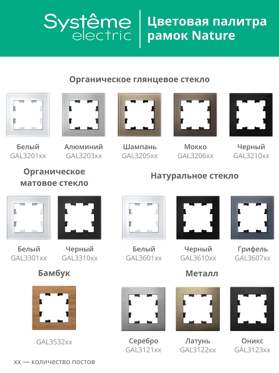 Рамка тройная AtlasDesign Nature SE матовое стекло черная