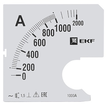 Шкала сменная для A961 1000/5А-1,5 EKF PROxima во Владивостоке